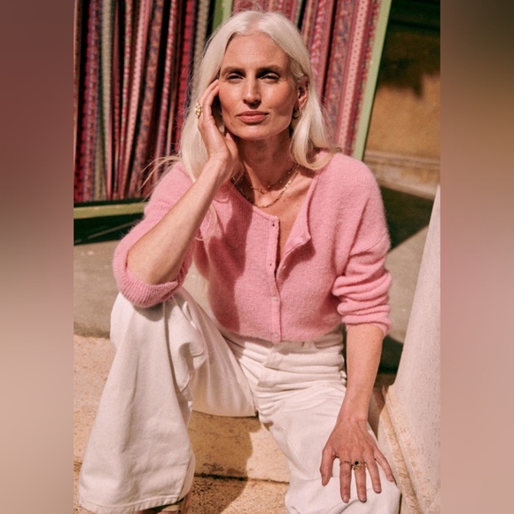 Sezane Pink Women's Cardigan - Picture 10 of 10